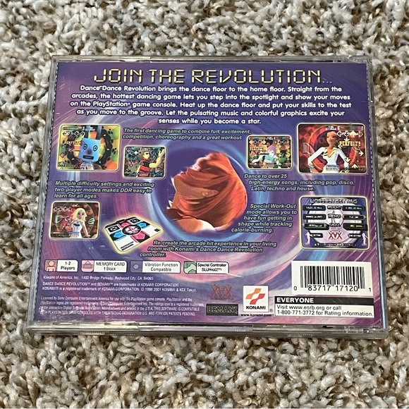 VINTAGE PLAYSTATION DDR Dance Dance Revolution Video Game - Picture 4 of 4